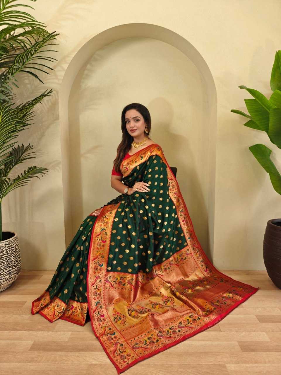 YNF Wholesale Paithani Silk Paithani Sarees KESH249 : Aanchal | Surat Manufacturer