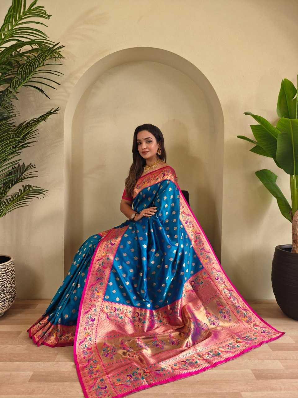 YNF Wholesale Paithani Silk Paithani Sarees KESH249 : Aanchal | Surat Manufacturer