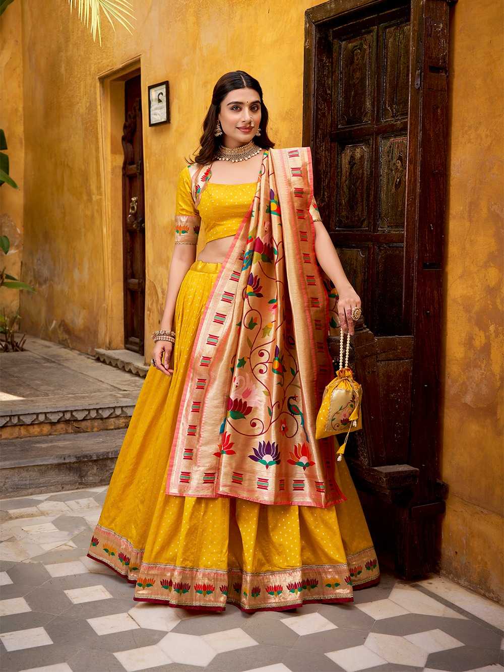 YNF Wholesale Paithani Silk Traditional Lehenga KESH530 KAMKASHI | Surat Manufacturer