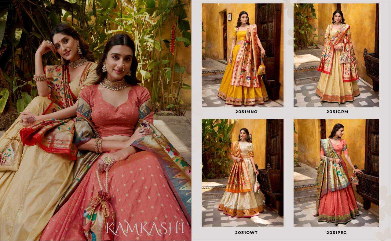 YNF Wholesale Paithani Silk Traditional Lehenga KESH530 KAMKASHI | Surat Manufacturer