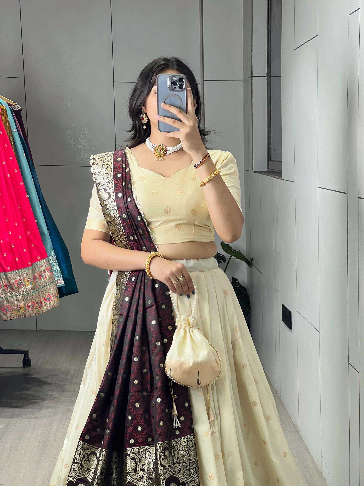 YNF Wholesale Paithani Silk Silk Lehenga KESH530 Lotus | Surat Manufacturer