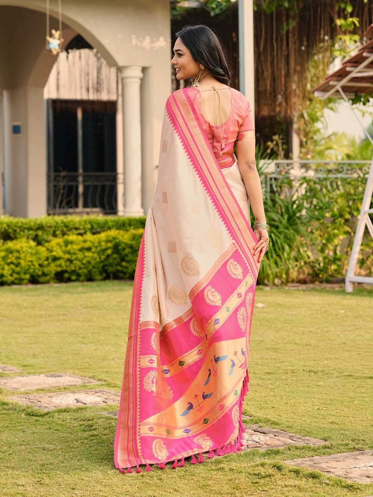 YNF Wholesale Paithani Silk Paithani Sarees KESH679 Kolam | Surat Manufacturer