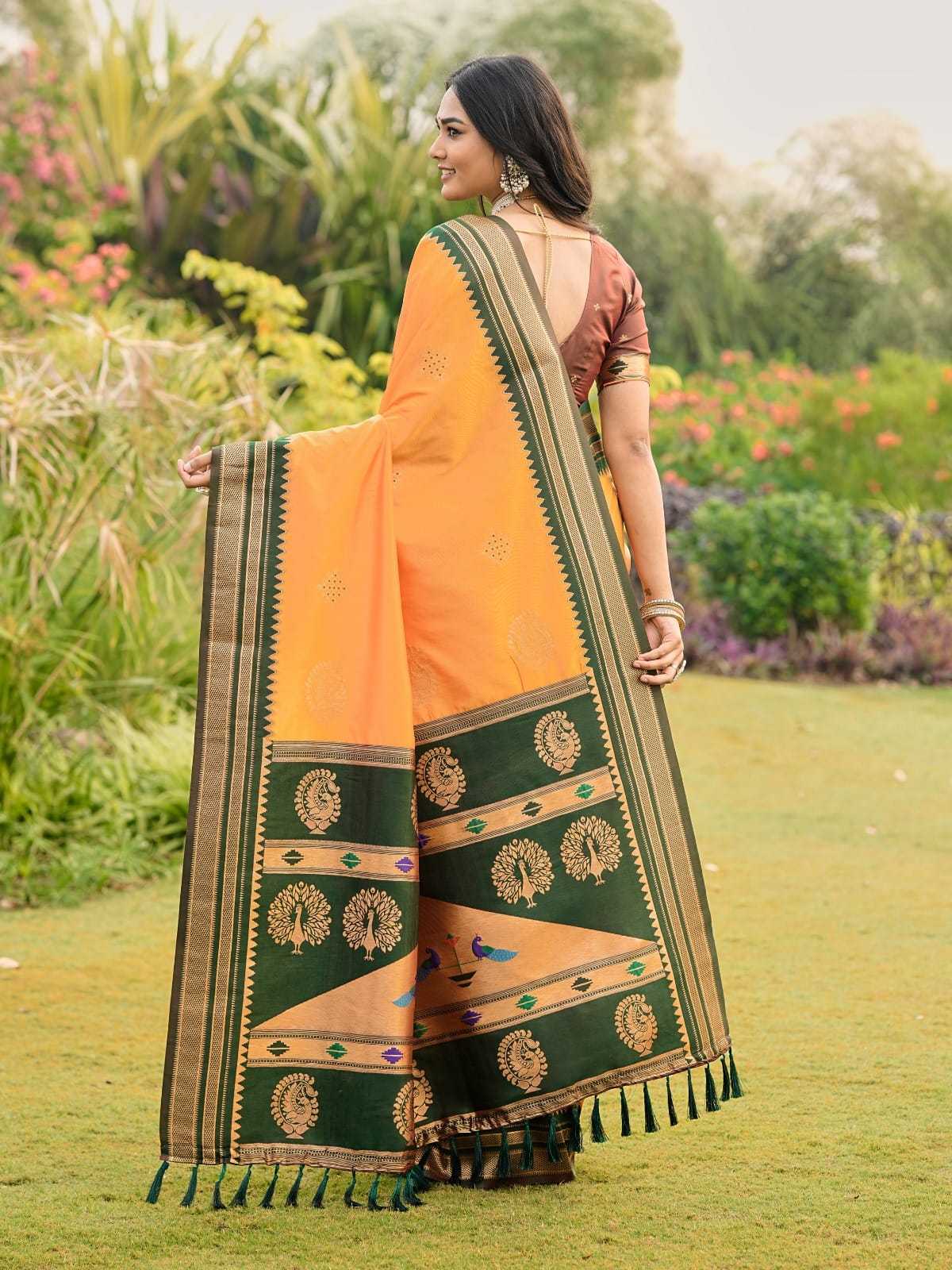 YNF Wholesale Paithani Silk Paithani Sarees KESH679 Kolam | Surat Manufacturer