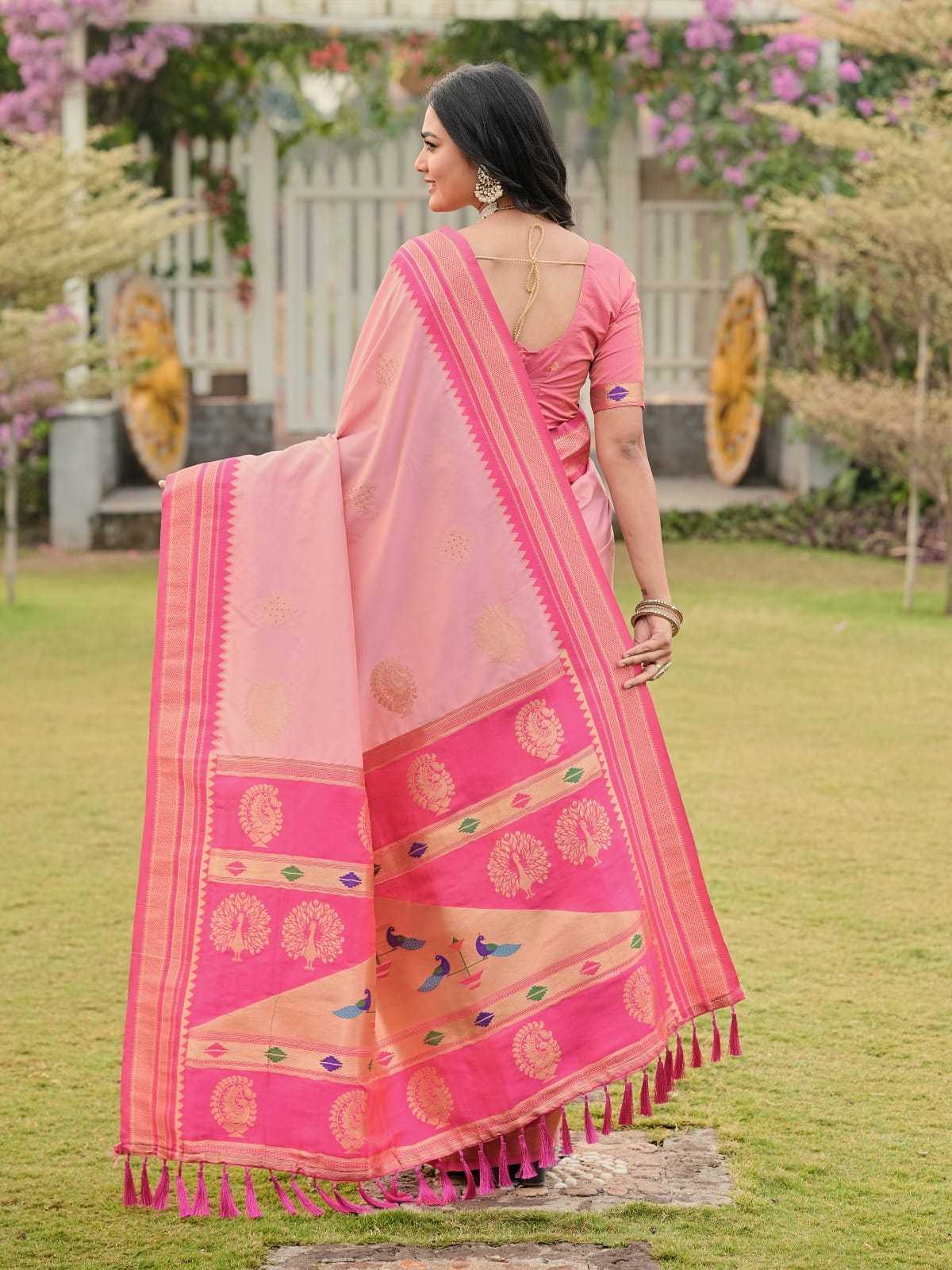 YNF Wholesale Paithani Silk Paithani Sarees KESH679 Kolam | Surat Manufacturer