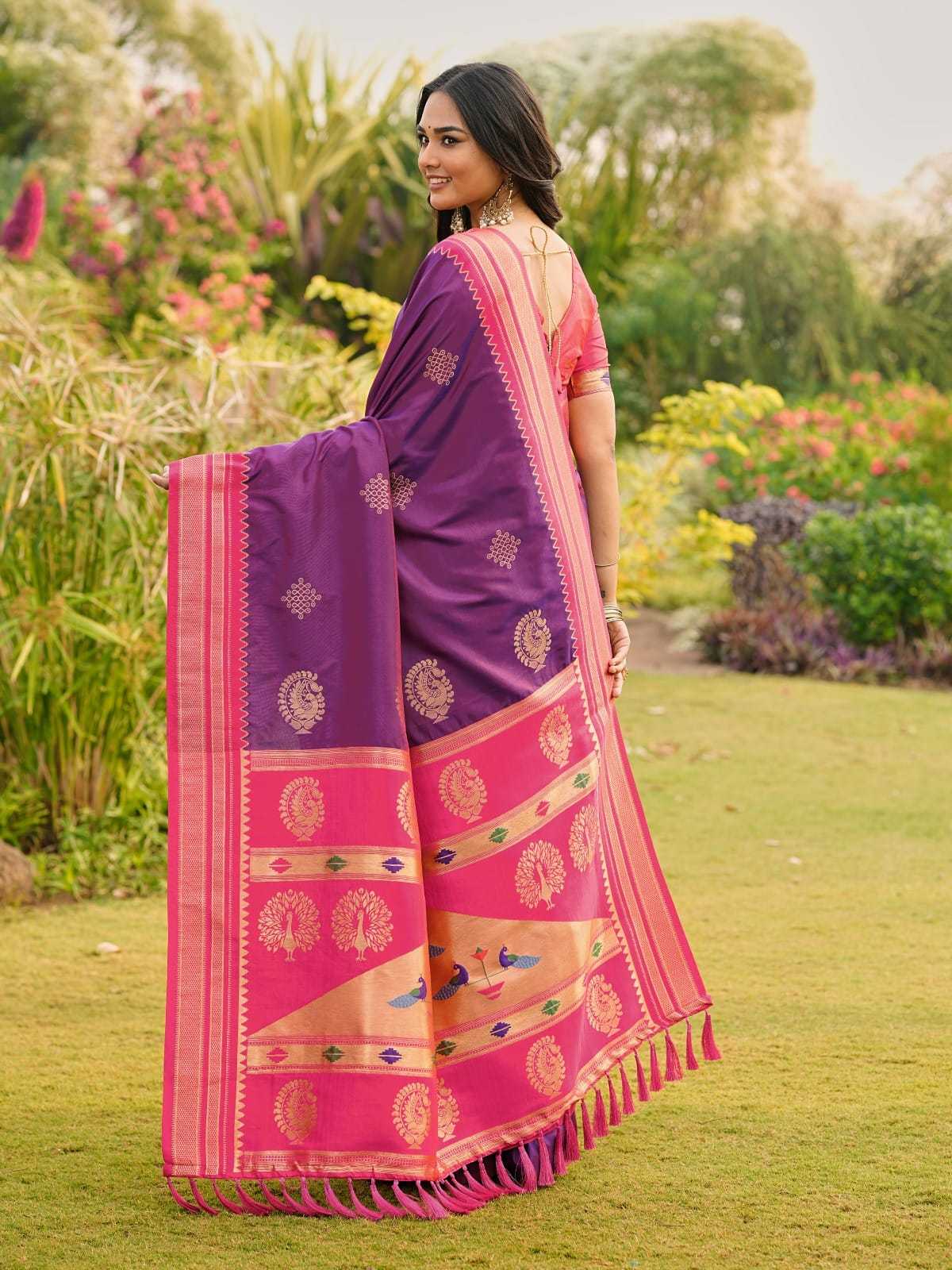 YNF Wholesale Paithani Silk Paithani Sarees KESH679 Kolam | Surat Manufacturer
