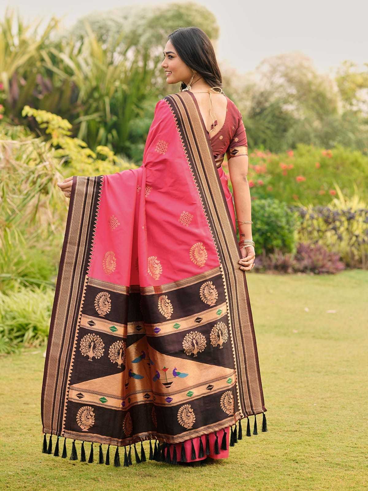 YNF Wholesale Paithani Silk Paithani Sarees KESH679 Kolam | Surat Manufacturer