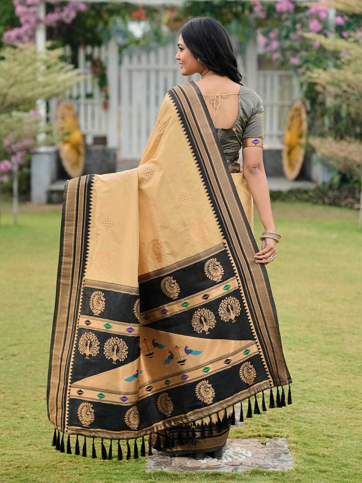 YNF Wholesale Paithani Silk Paithani Sarees KESH679 Kolam | Surat Manufacturer