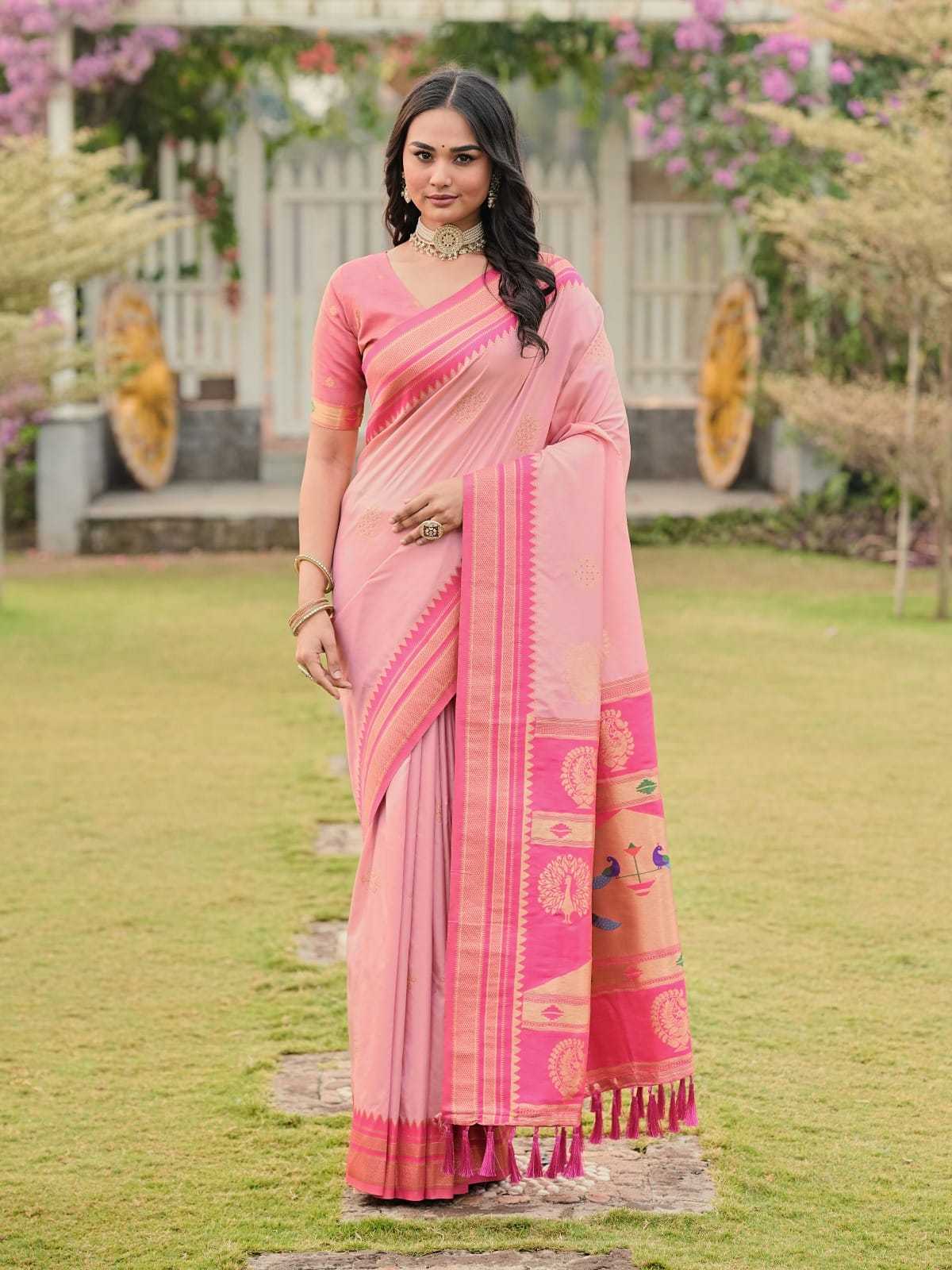 YNF Wholesale Paithani Silk Paithani Sarees KESH679 Kolam | Surat Manufacturer