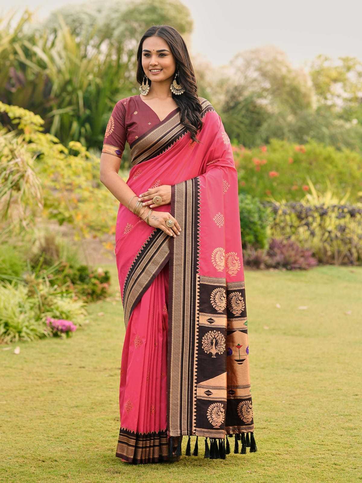 YNF Wholesale Paithani Silk Paithani Sarees KESH679 Kolam | Surat Manufacturer
