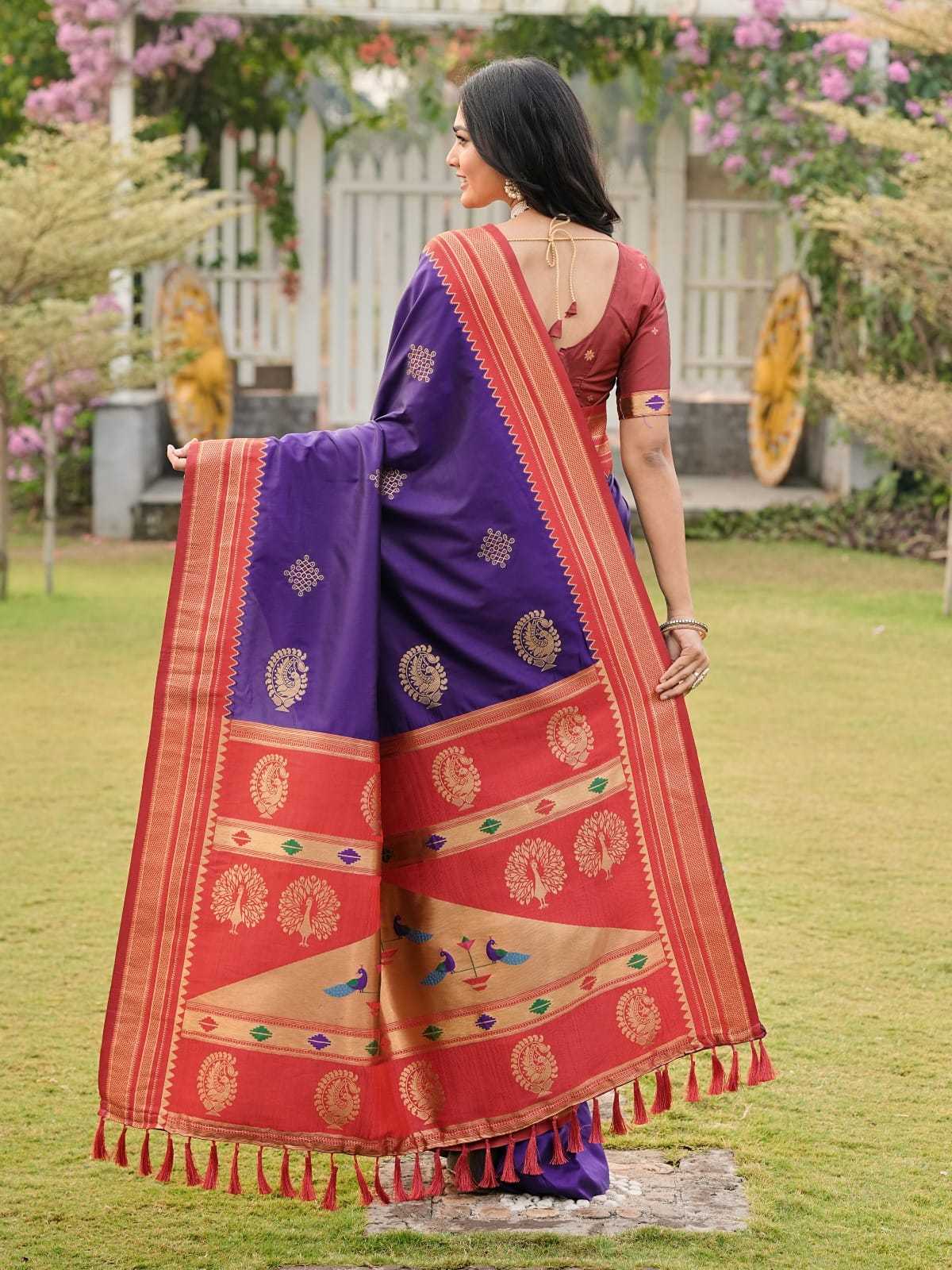 YNF Wholesale Paithani Silk Paithani Sarees KESH679 Kolam | Surat Manufacturer