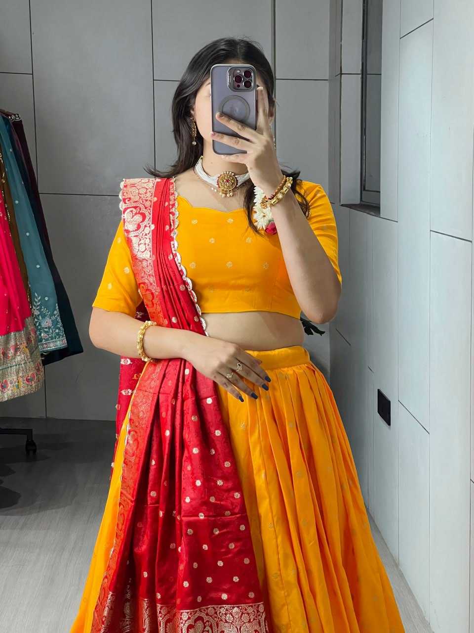 YNF Wholesale Paithani Silk Wedding Lehenga RIN119 Kalyani | Surat Manufacturer