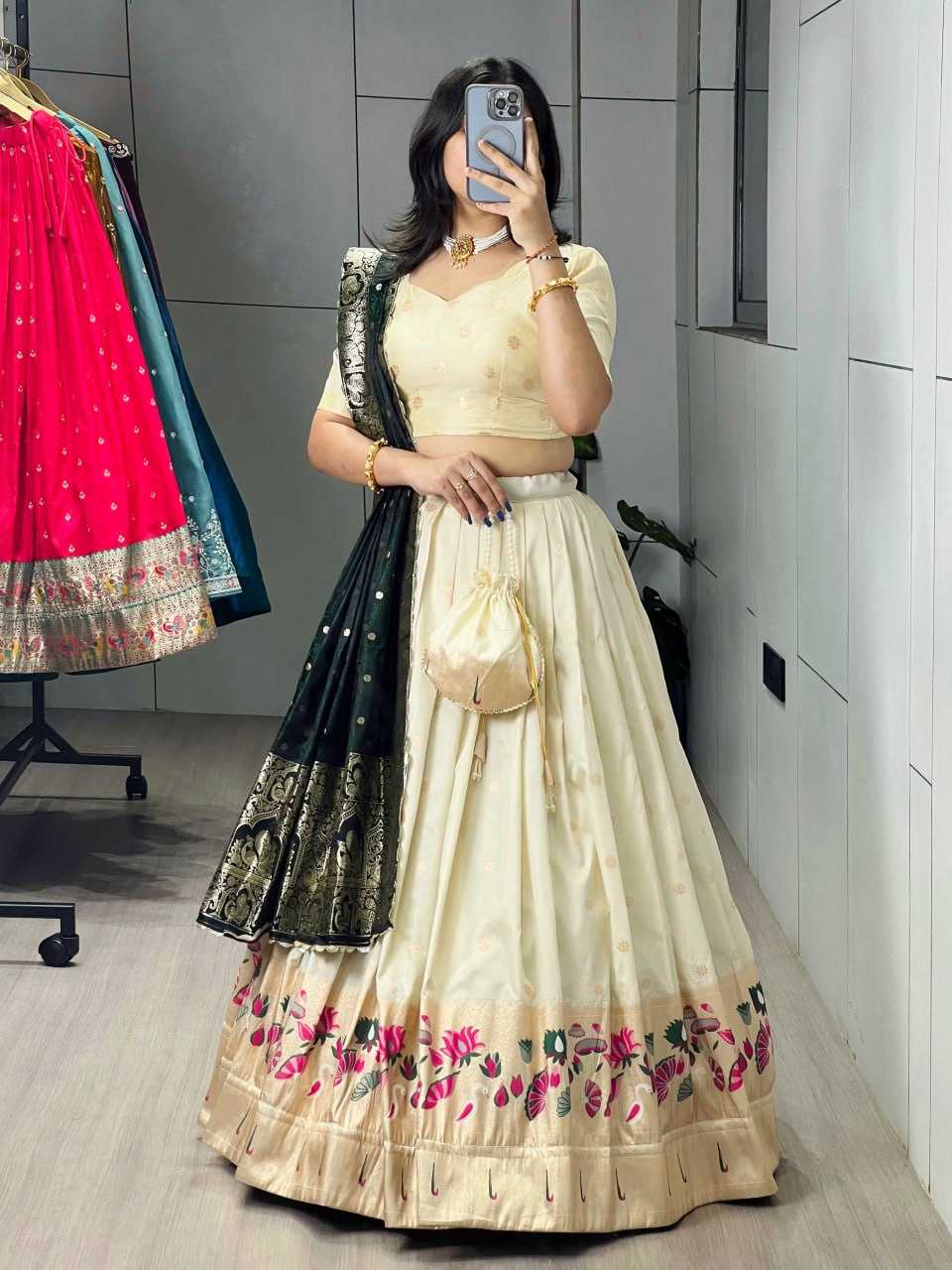 YNF Wholesale Paithani Silk Traditional Lehenga RIN119 Lotus | Surat Manufacturer