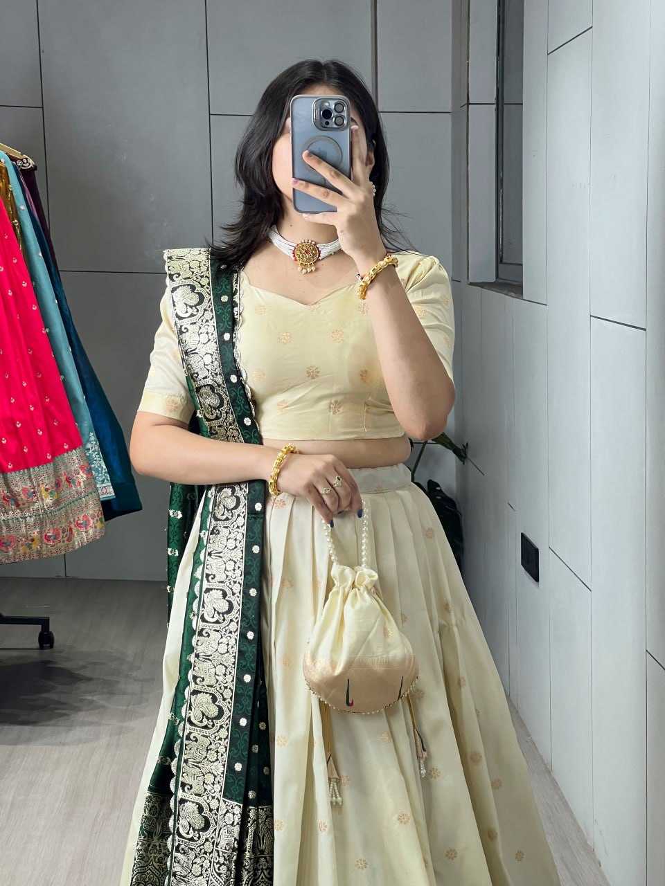 YNF Wholesale Paithani Silk Traditional Lehenga RIN119 Lotus | Surat Manufacturer
