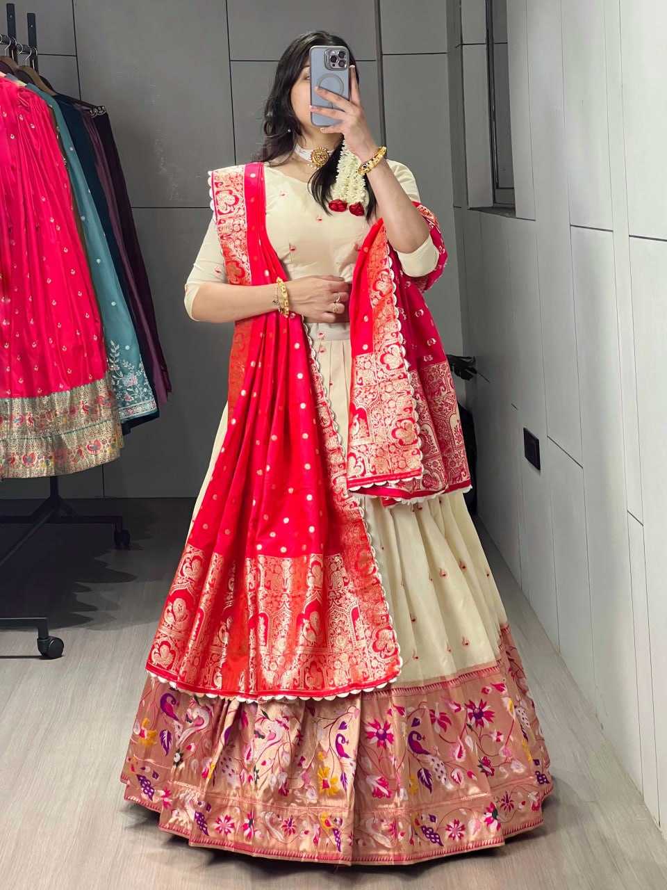 YNF Wholesale Paithani Silk Designer Lehenga Choli RIN119 Maharani | Surat Manufacturer