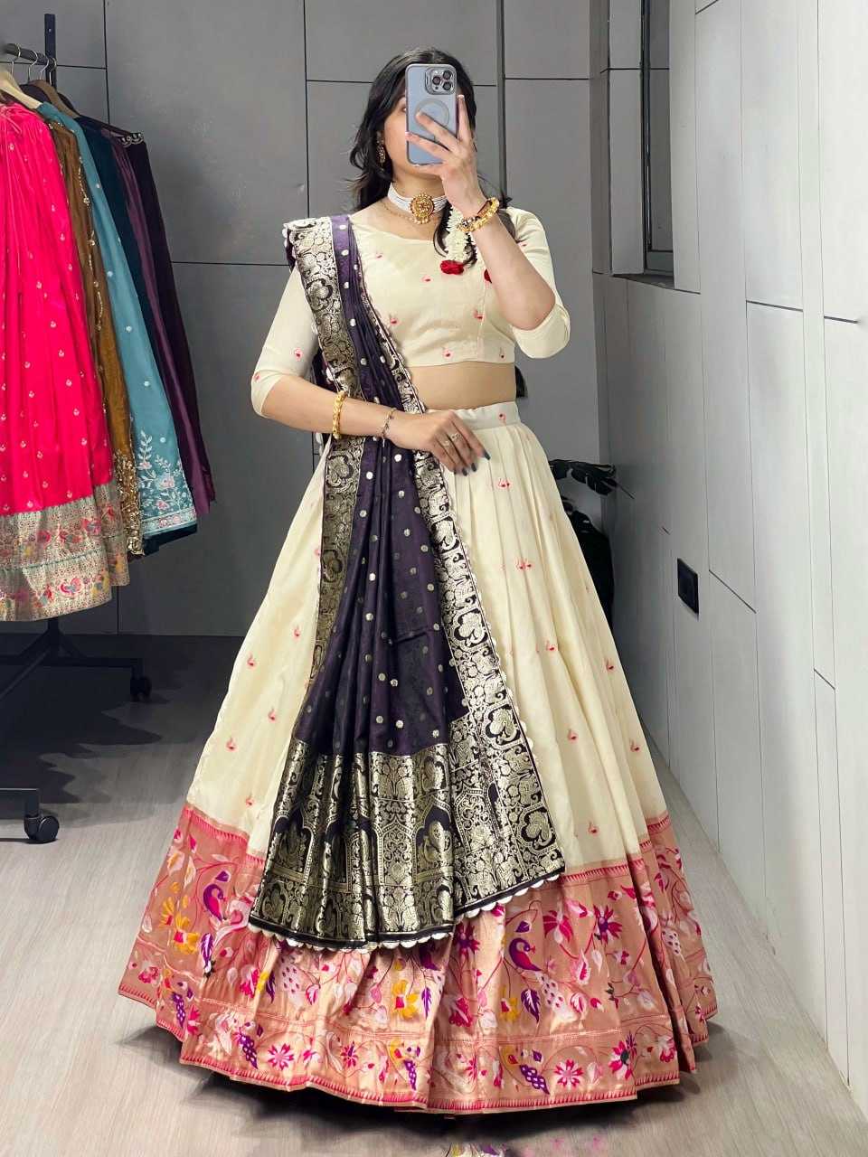 YNF Wholesale Paithani Silk Designer Lehenga Choli RIN119 Maharani | Surat Manufacturer