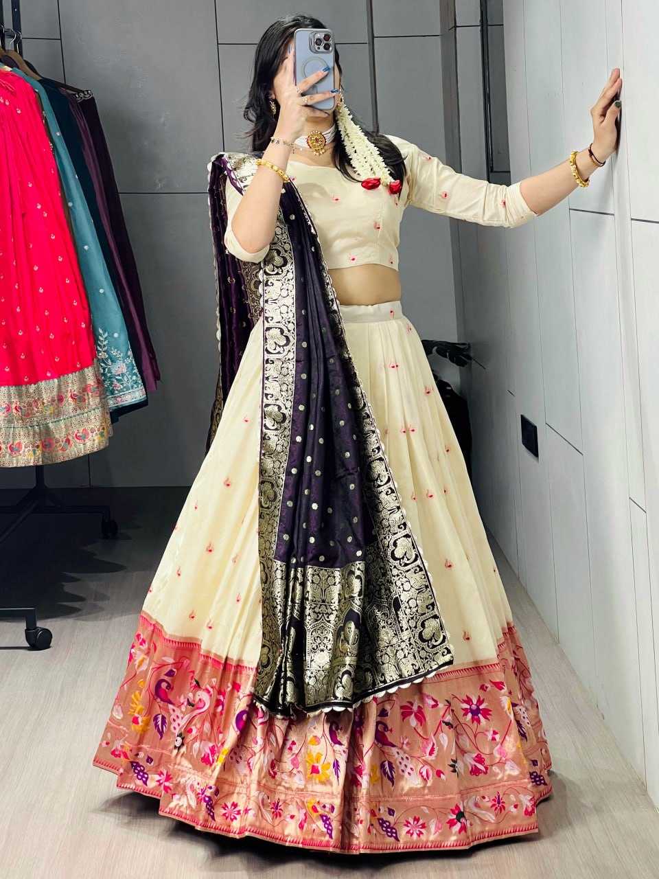 YNF Wholesale Paithani Silk Designer Lehenga Choli RIN119 Maharani | Surat Manufacturer