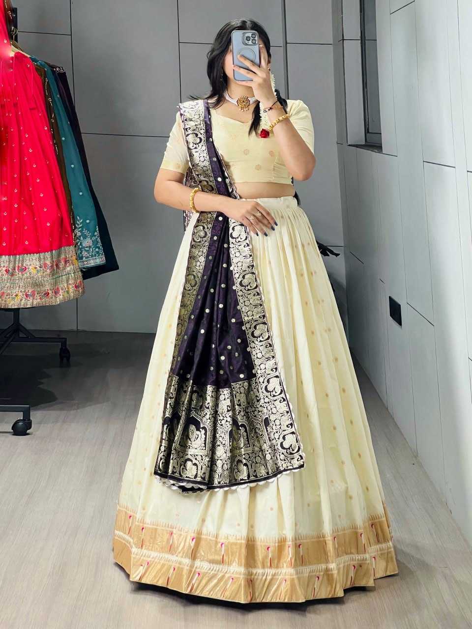 YNF Wholesale Paithani Silk Traditional Lehenga RIN119 Tatva | Surat Manufacturer