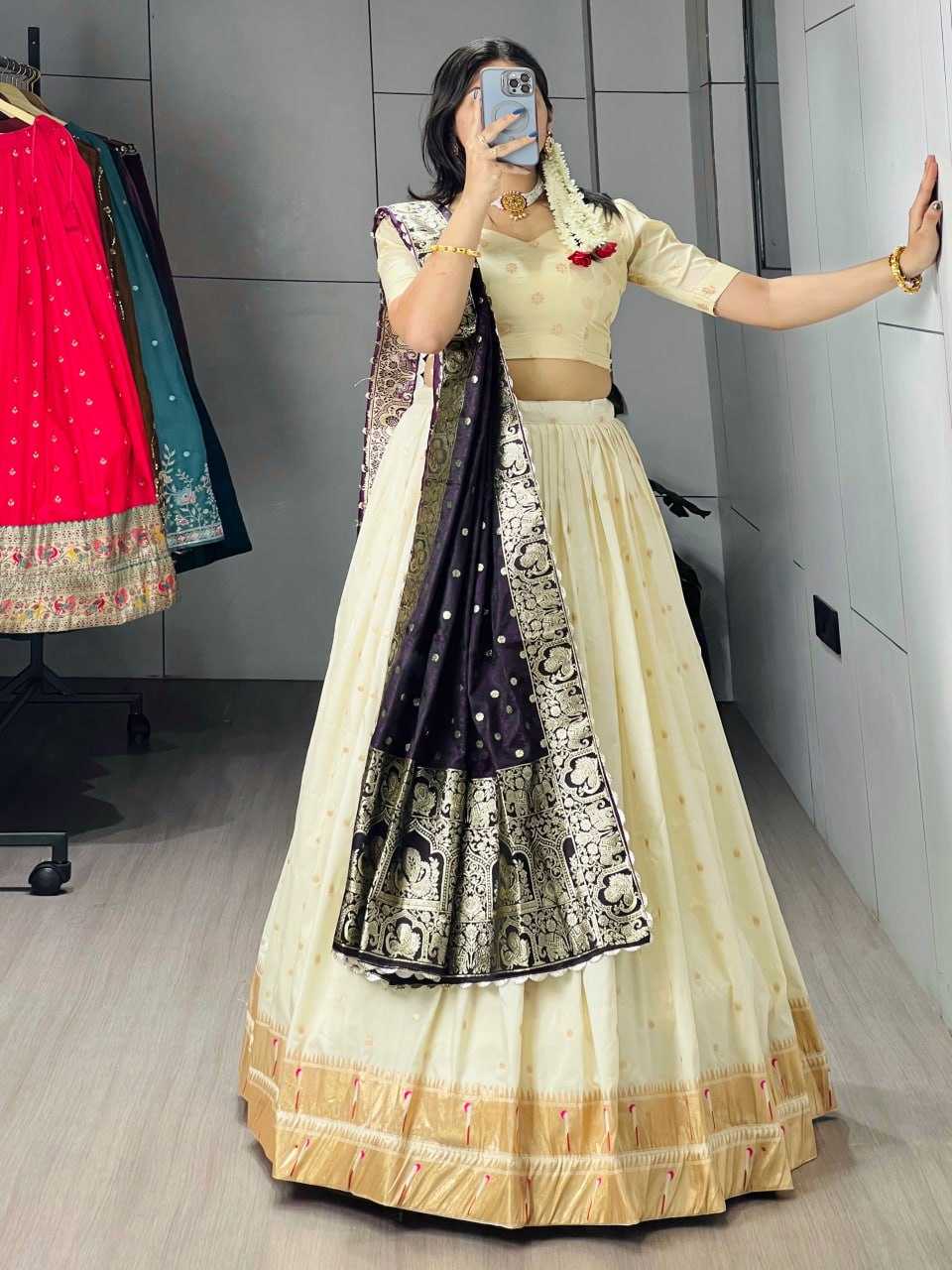 YNF Wholesale Paithani Silk Traditional Lehenga RIN119 Tatva | Surat Manufacturer