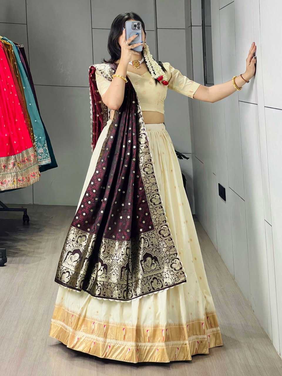 YNF Wholesale Paithani Silk Traditional Lehenga RIN119 Tatva | Surat Manufacturer