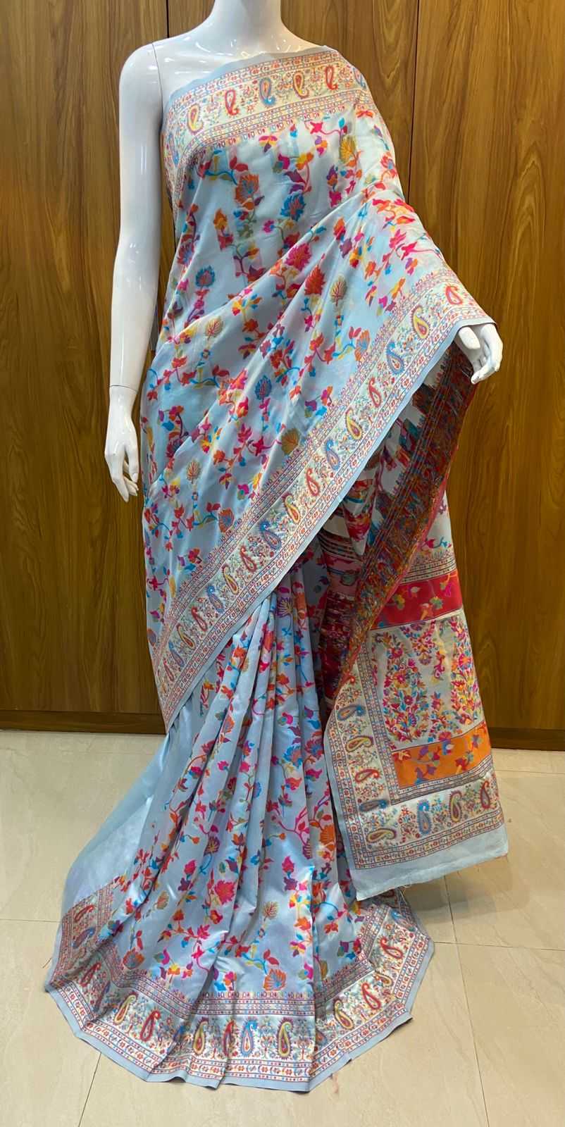 YNF Wholesale Pashmina Heavy Work Sarees KESH140 Nisha | Surat Manufacturer