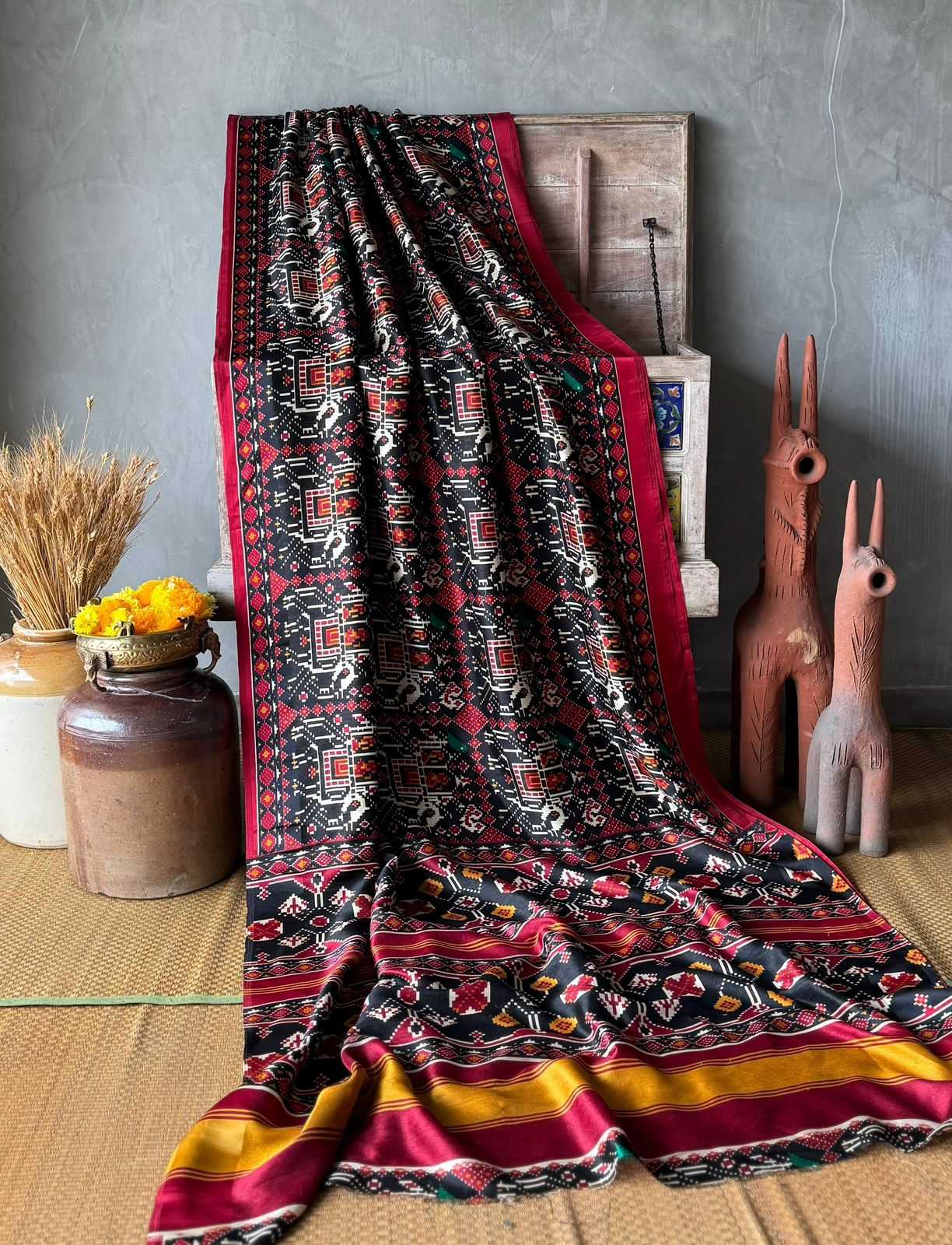 YNF Wholesale Pashmina Patola Sarees KESH249 Pashmina Silk | Surat Manufacturer