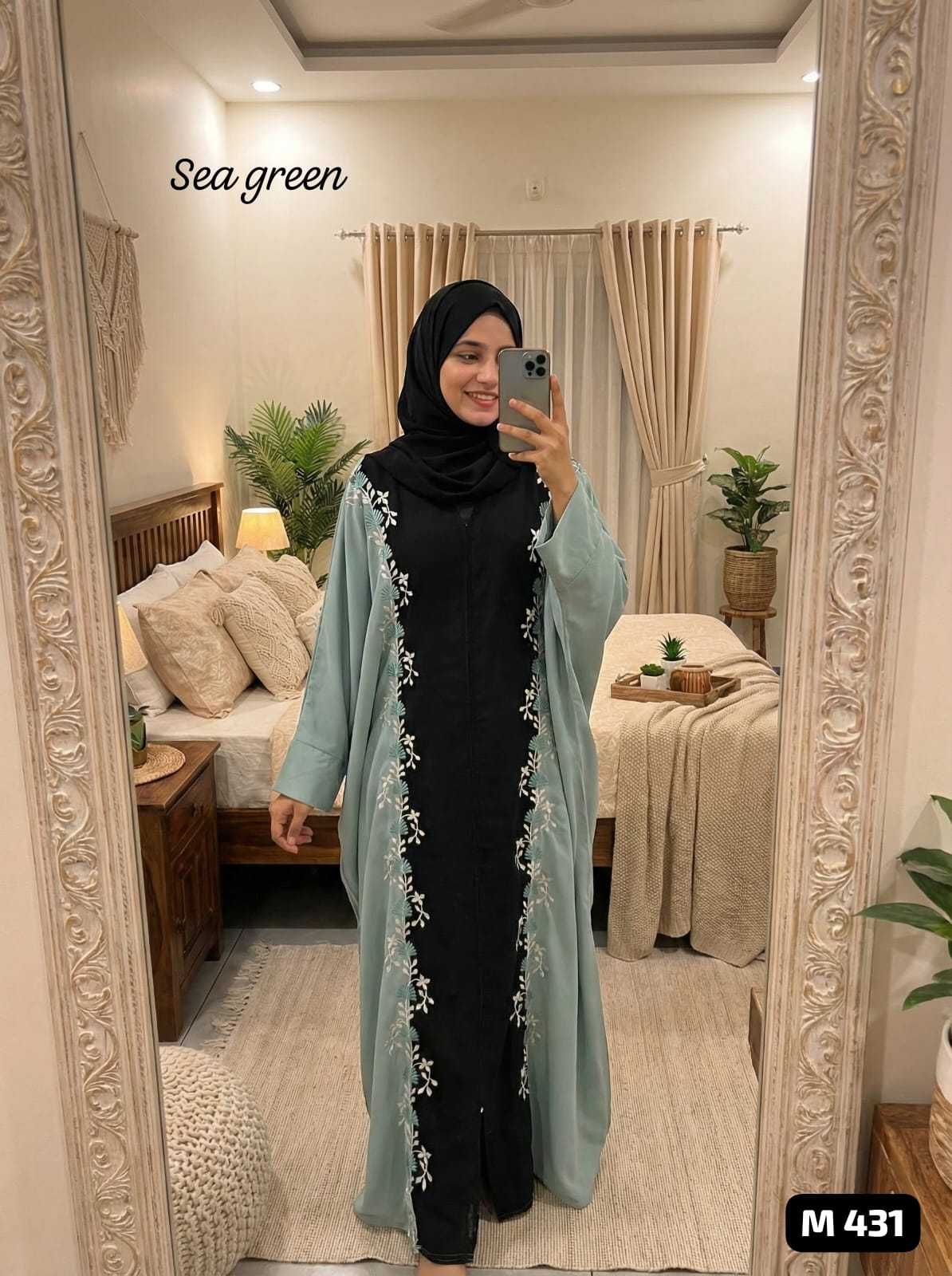 YNF Wholesale Premium Nida Abaya KESH611 M-431 | Surat Manufacturer