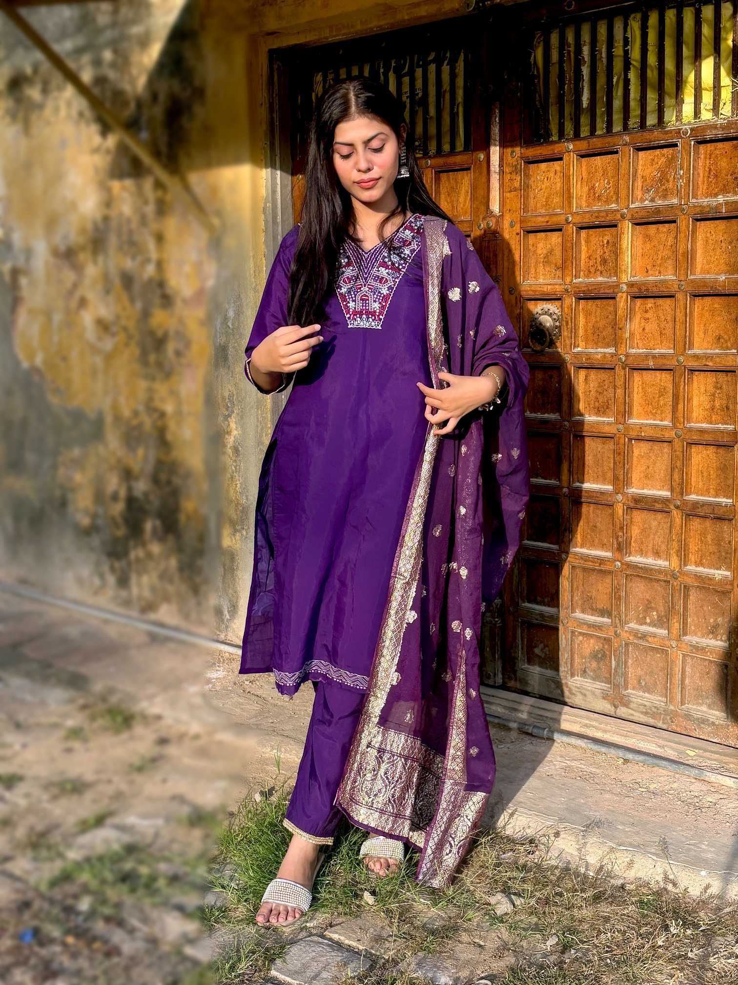 YNF Wholesale Premium Roman Silk Embroidery Suits KESH422 V MULTI | Surat Manufacturer
