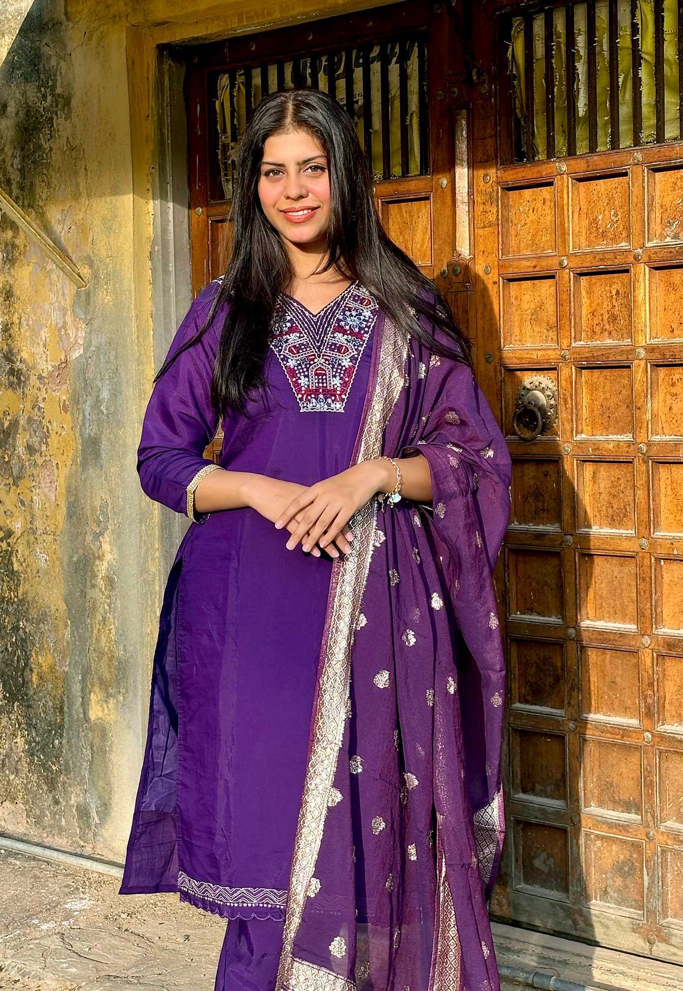 YNF Wholesale Premium Roman Silk Embroidery Suits KESH422 V MULTI | Surat Manufacturer