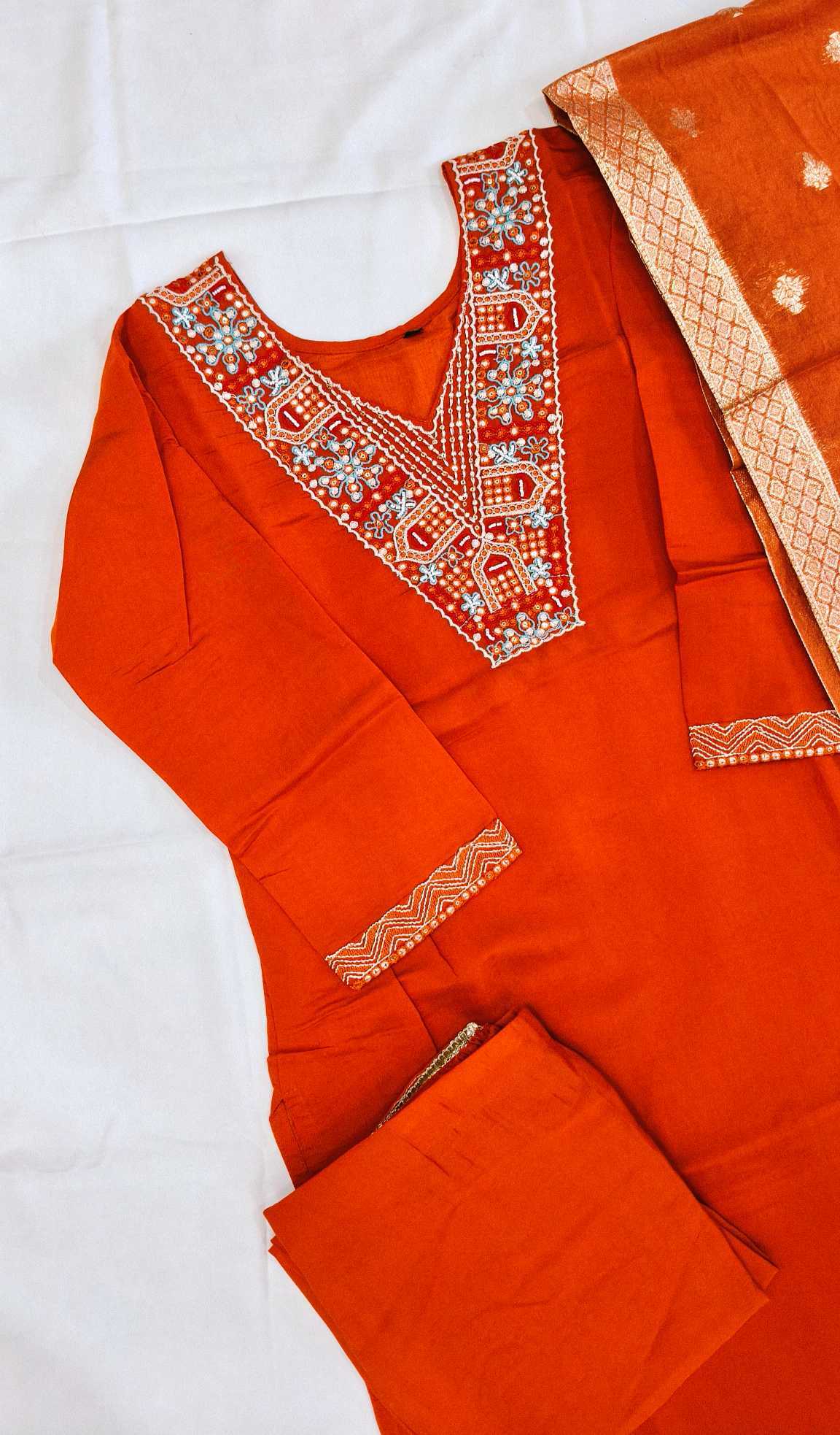 YNF Wholesale Premium Roman Silk Embroidery Suits KESH422 V MULTI | Surat Manufacturer