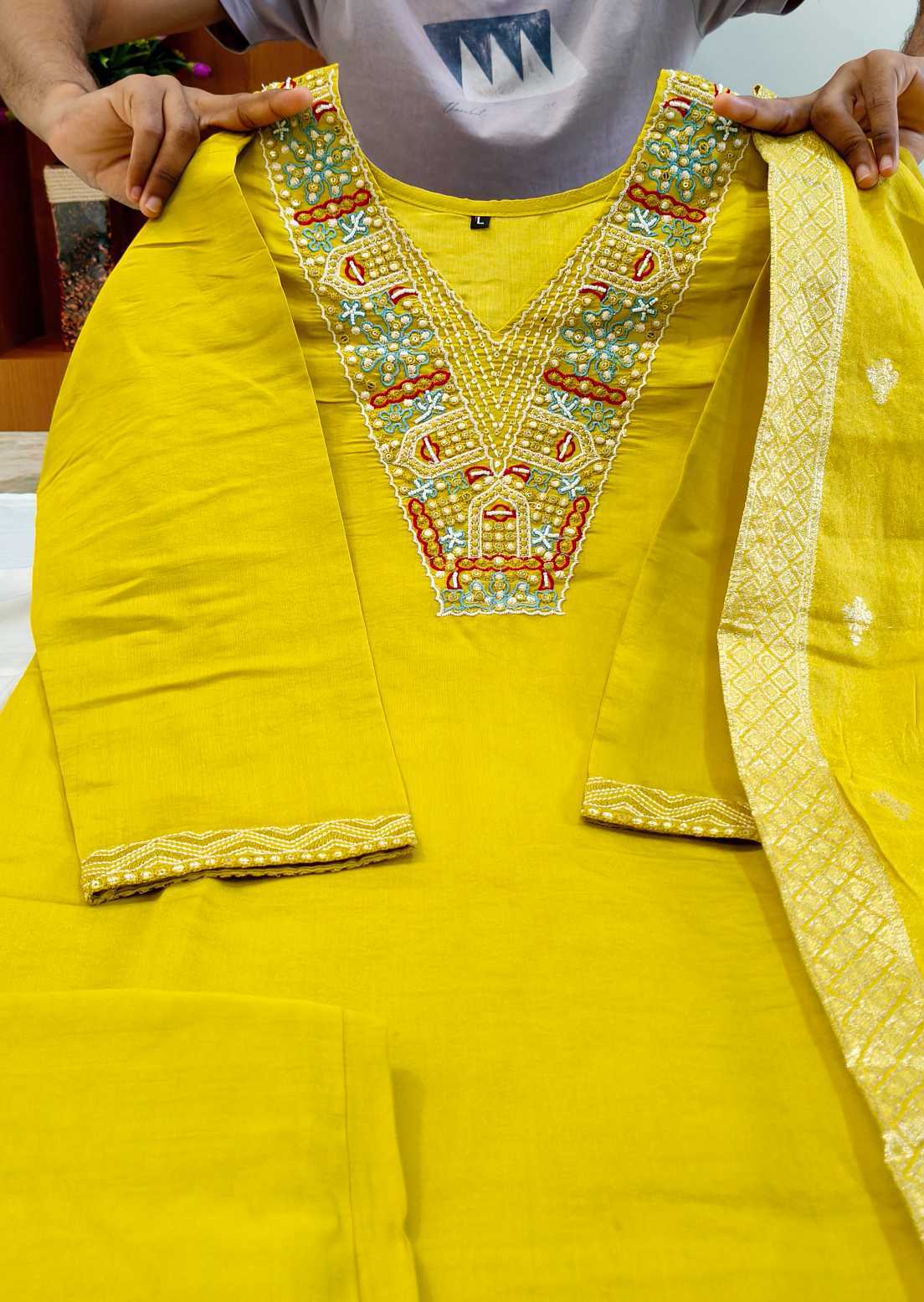 YNF Wholesale Premium Roman Silk Embroidery Suits KESH422 V MULTI | Surat Manufacturer