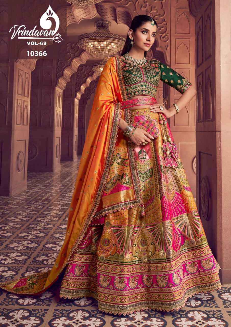 YNF Wholesale Premium Silk Silk Lehenga KESH113 Royal Vrindavan Vol 69 | Surat Manufacturer