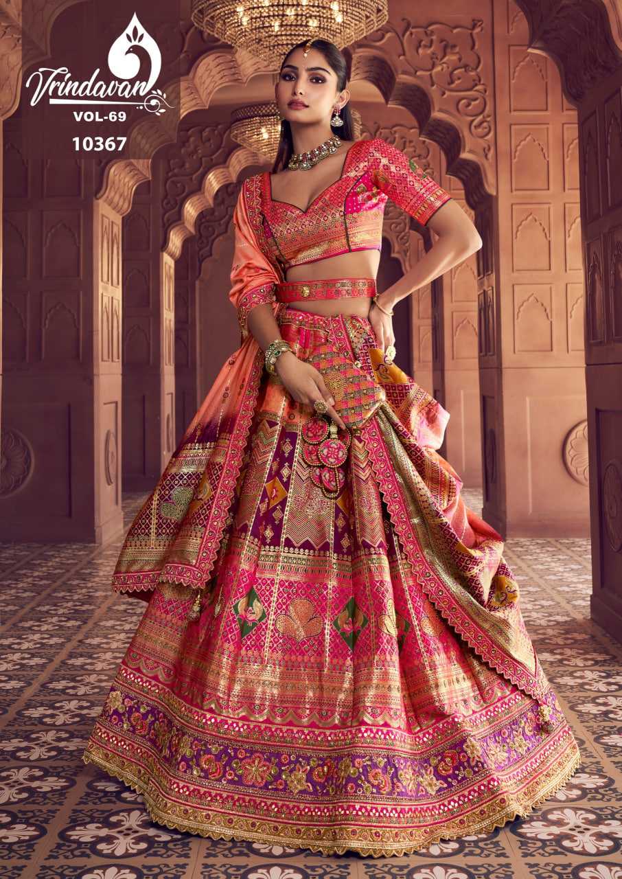 YNF Wholesale Premium Silk Silk Lehenga KESH113 Royal Vrindavan Vol 69 | Surat Manufacturer