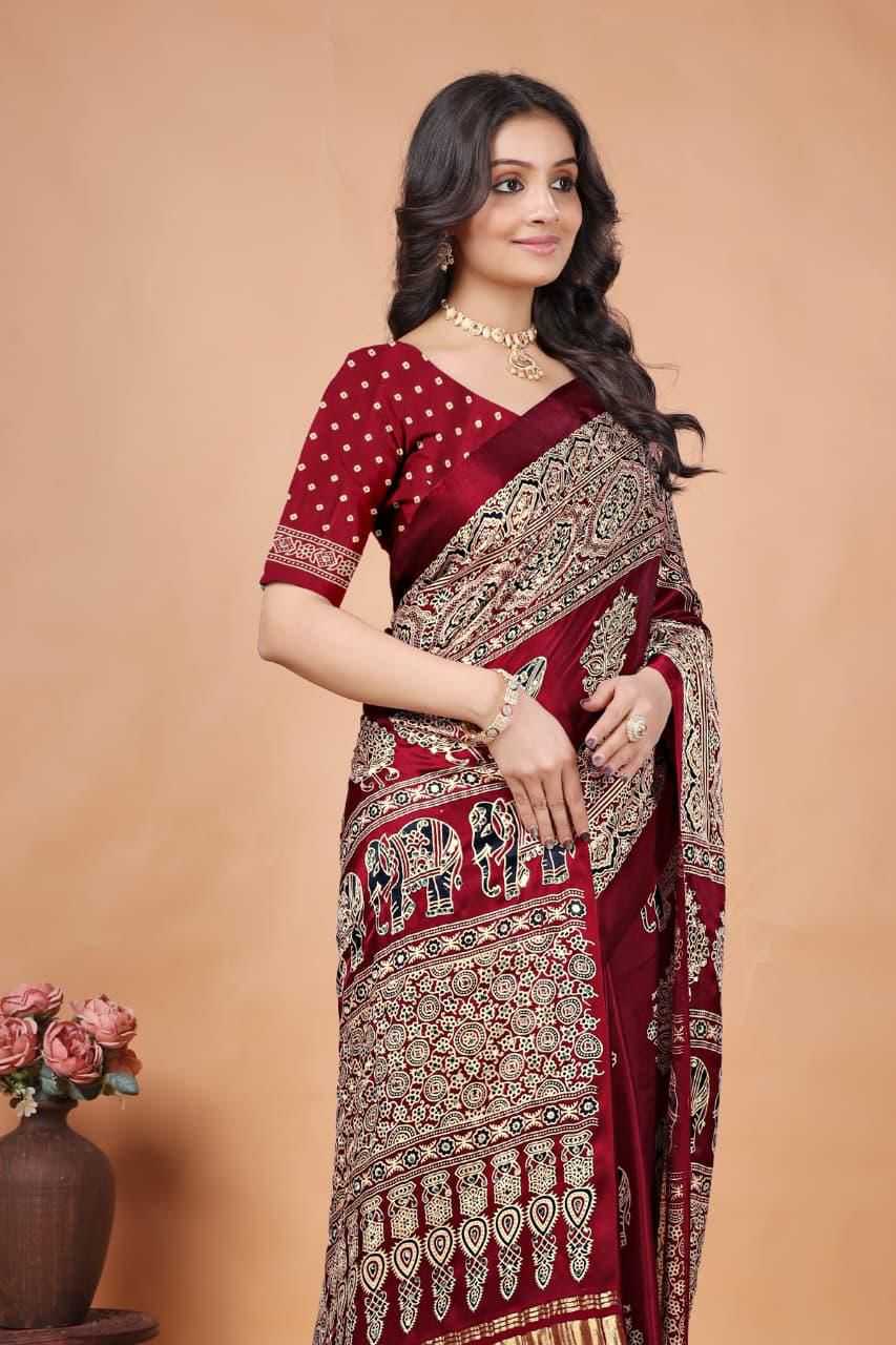 YNF Wholesale Pure Bandhej Printed Sarees KESH576 034 | Surat Manufacturer