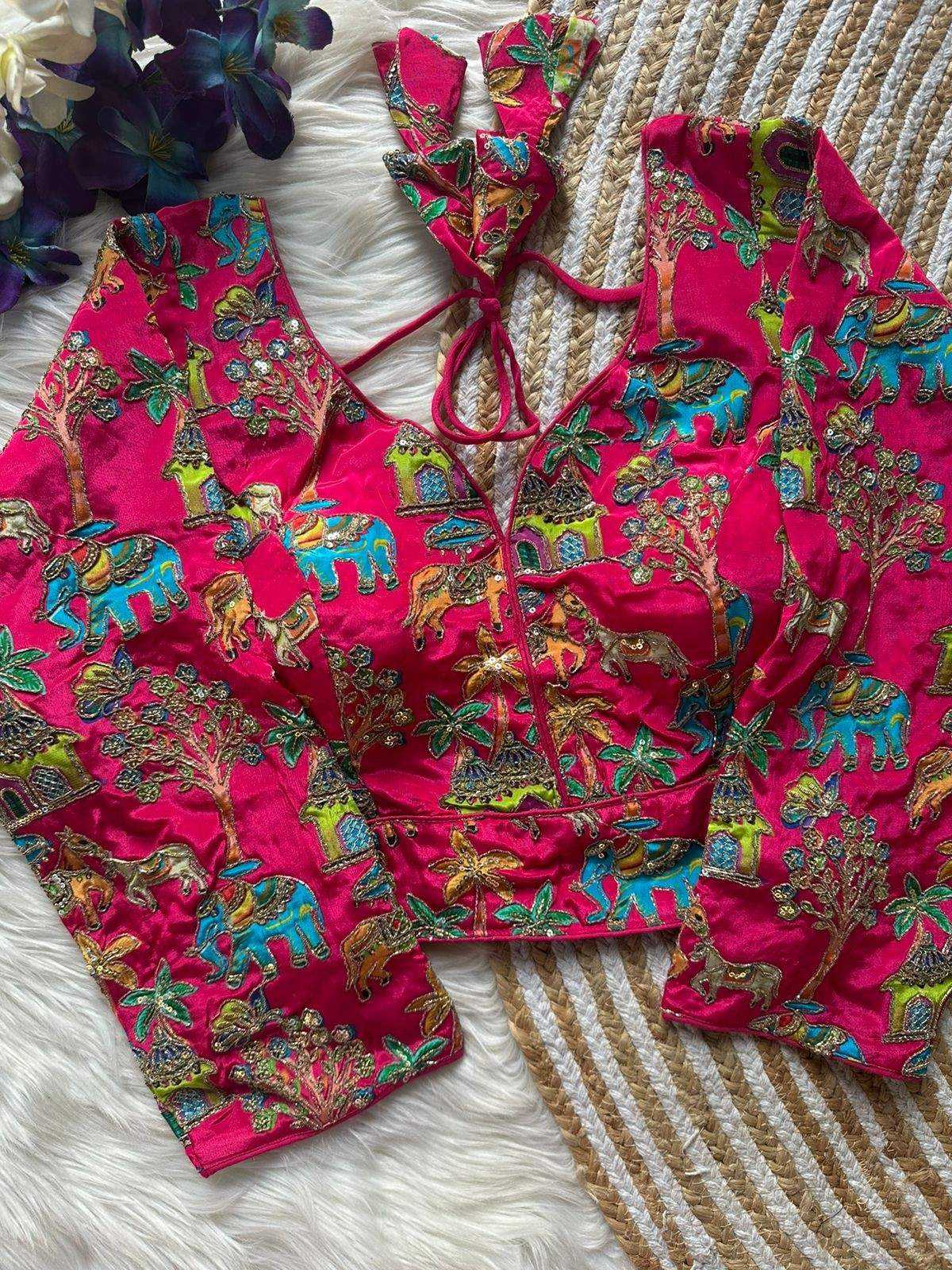 YNF Wholesale Pure Crepe V-Neck Blouses KESH426 POSITION BLOUSE | Surat Manufacturer