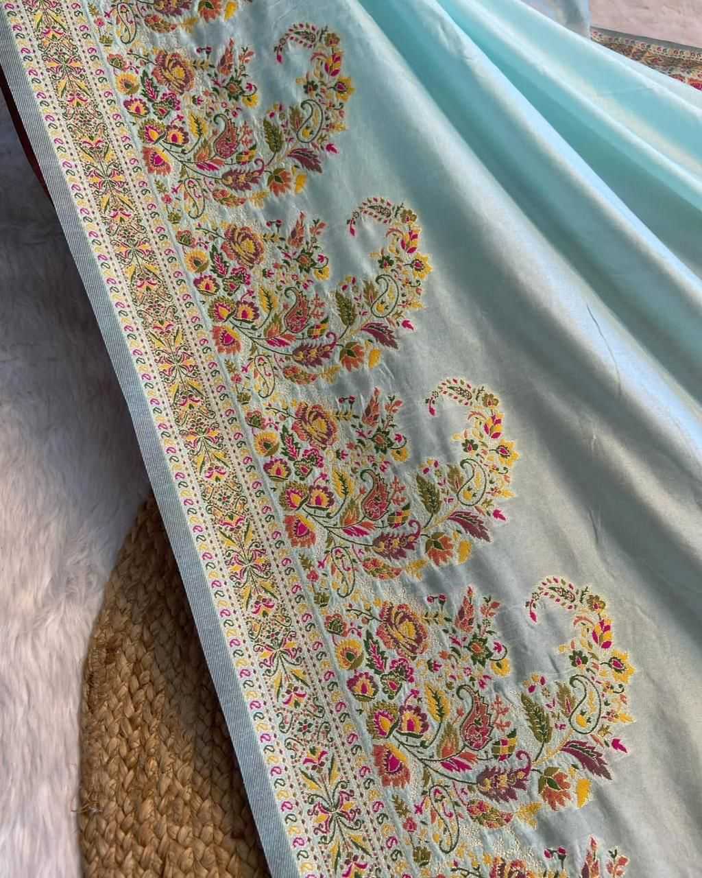 YNF Wholesale Pure Pashmina Fancy Sarees KESH484 111 | Surat Manufacturer