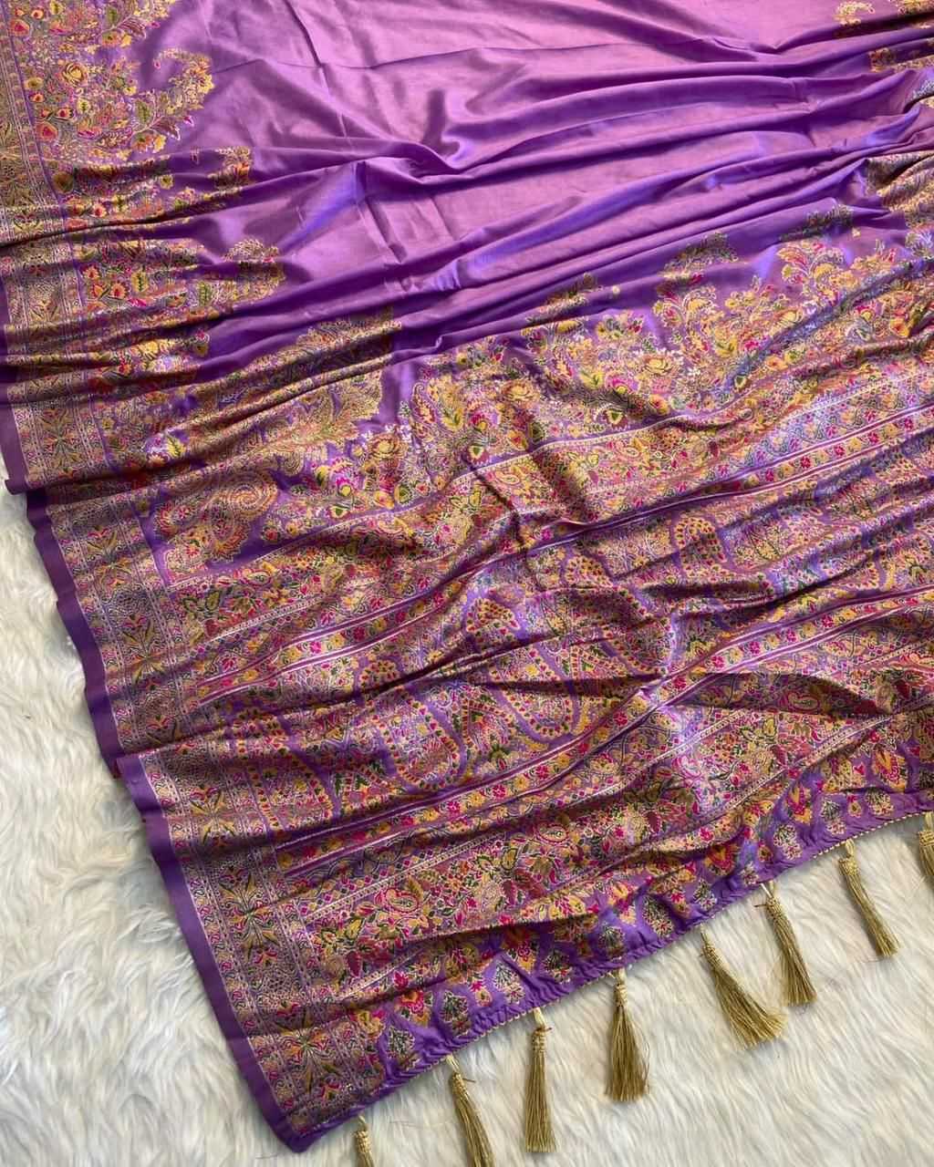 YNF Wholesale Pure Pashmina Fancy Sarees KESH484 111 | Surat Manufacturer
