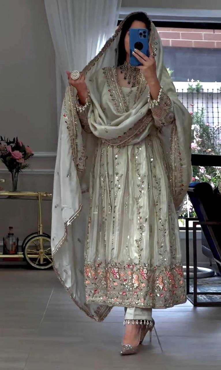 YNF Wholesale Pure Silk Embroidery Gowns KESH141 230 | Surat Manufacturer