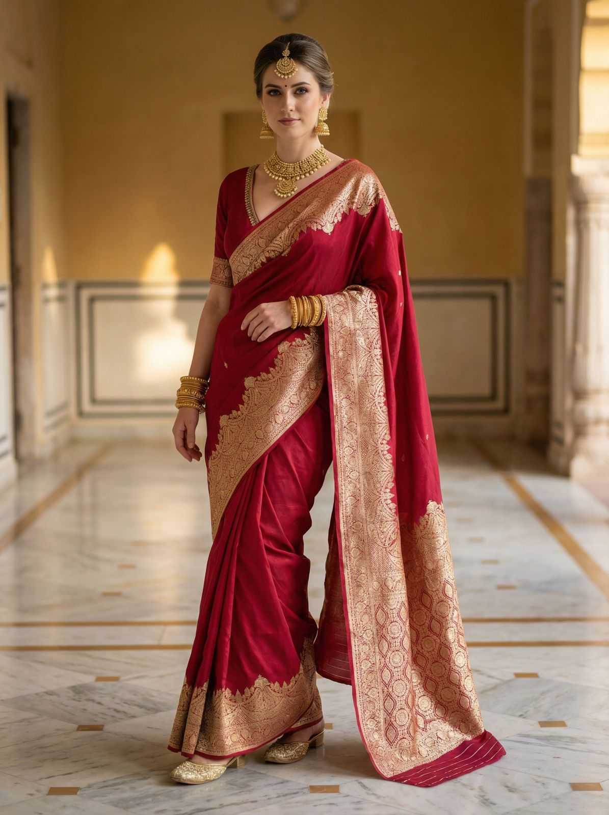 YNF Wholesale Pure Silk Kanchipuram Sarees KESH672 plain body | Surat Manufacturer