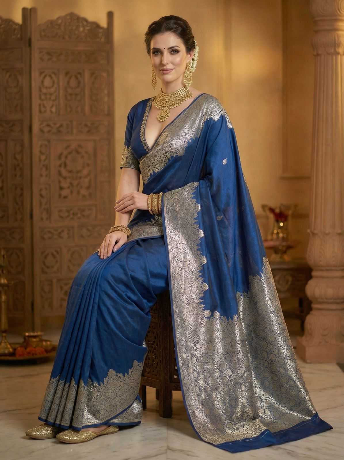 YNF Wholesale Pure Silk Kanchipuram Sarees KESH672 plain body | Surat Manufacturer