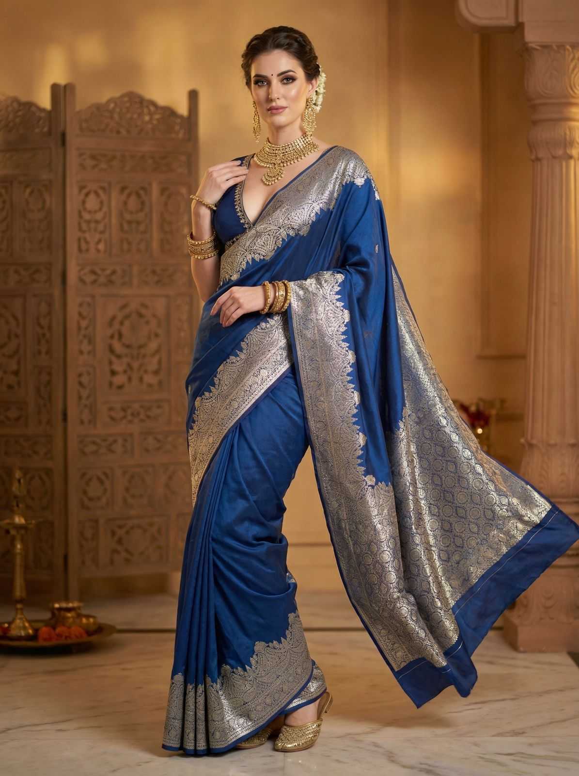 YNF Wholesale Pure Silk Kanchipuram Sarees KESH672 plain body | Surat Manufacturer