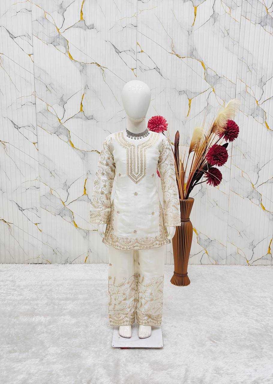 YNF Wholesale Pure Silk Kids Sharara RIN234 244 | Surat Manufacturer