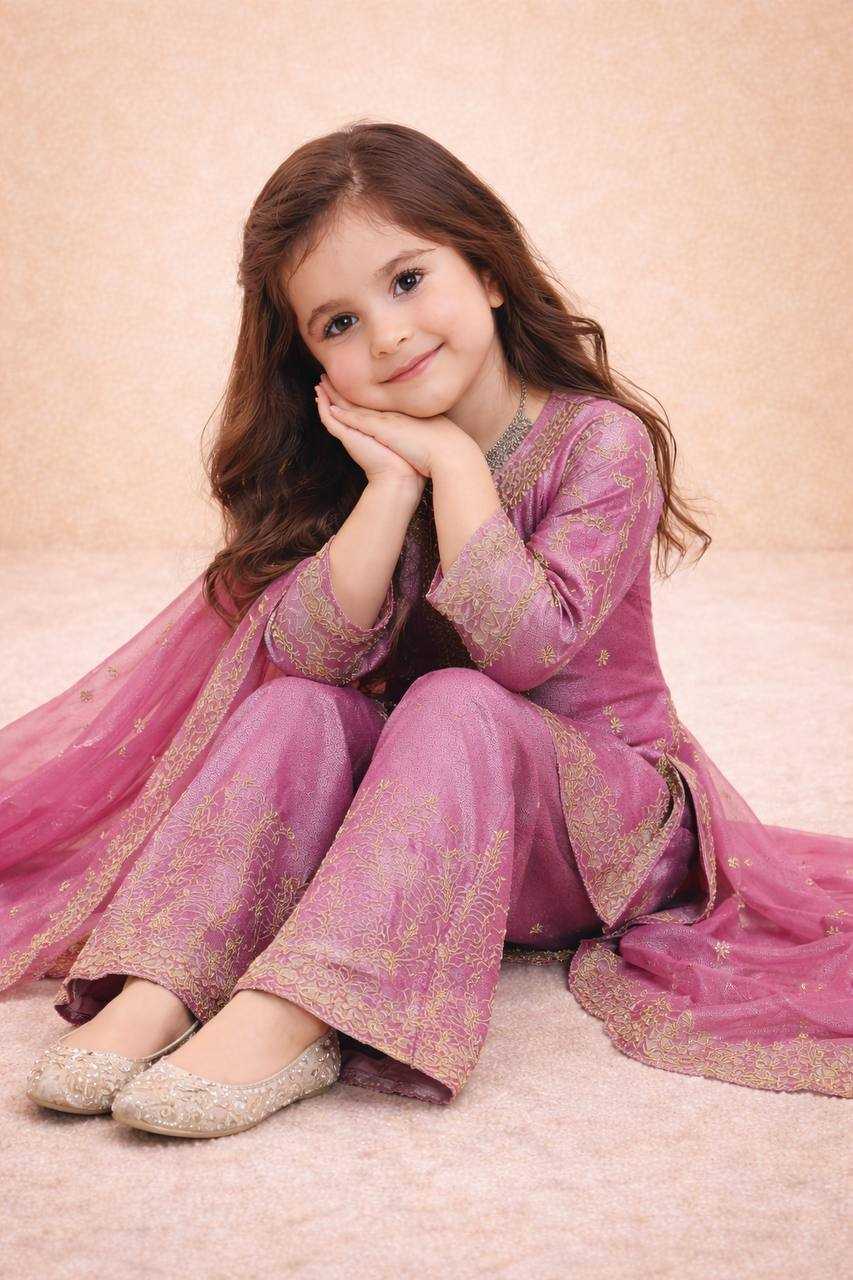 YNF Wholesale Pure Silk Kids Sharara RIN234 244 | Surat Manufacturer