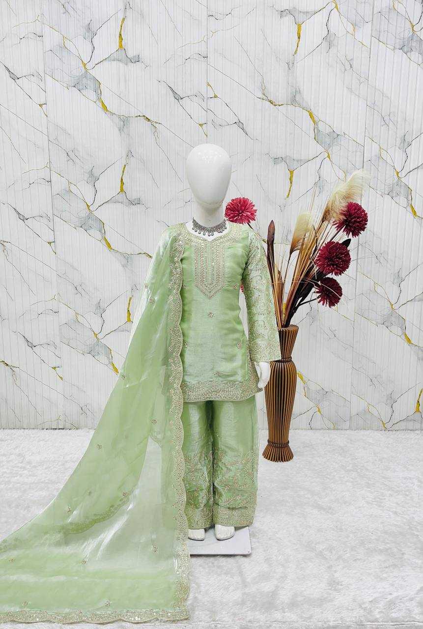 YNF Wholesale Pure Silk Kids Sharara RIN234 244 | Surat Manufacturer