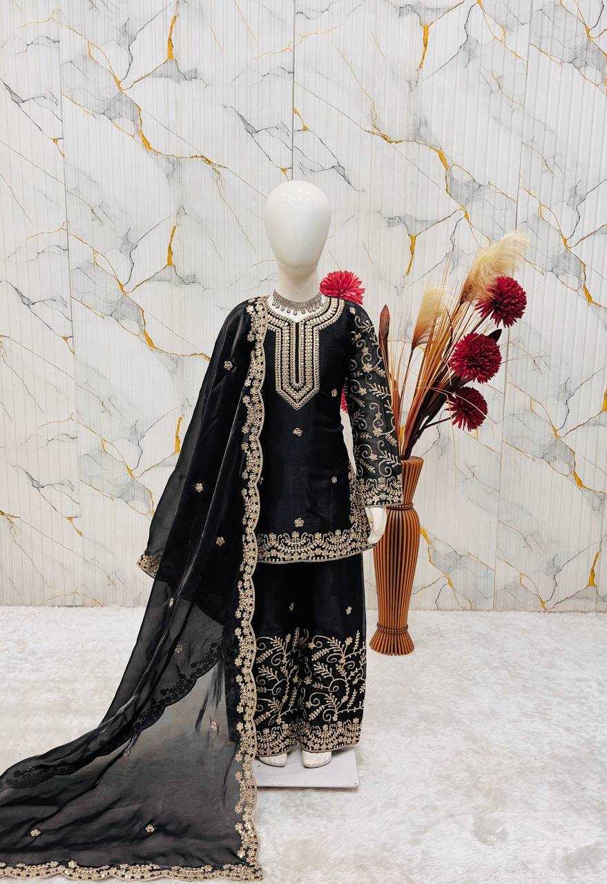 YNF Wholesale Pure Silk Kids Sharara RIN234 244 | Surat Manufacturer