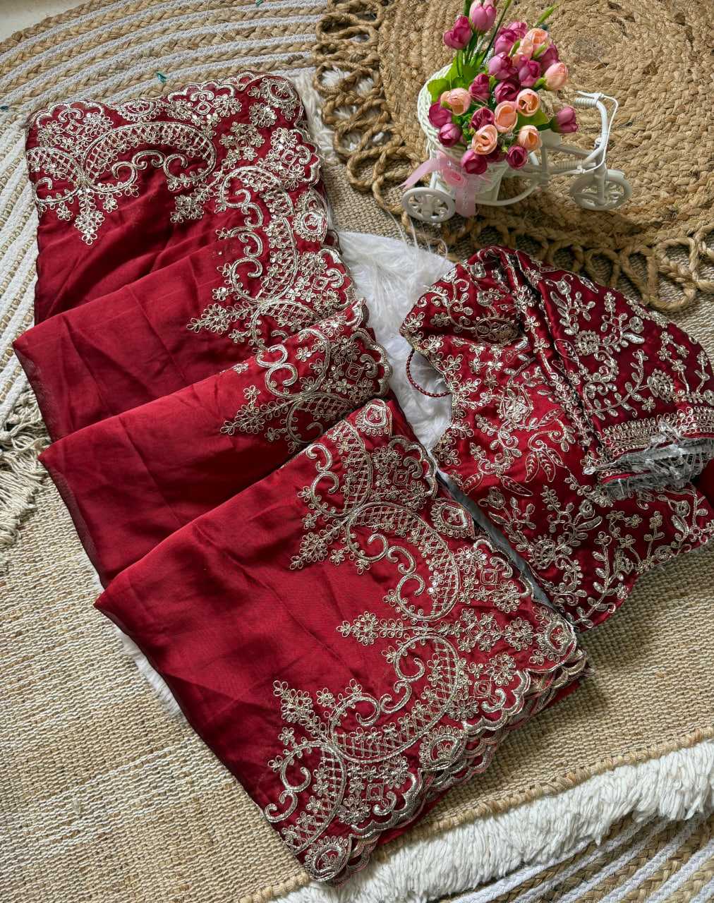 YNF Wholesale Rangoli Silk Embroidered Sarees RIN164 142 | Surat Manufacturer