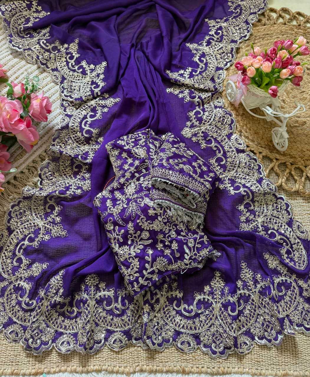 YNF Wholesale Rangoli Silk Embroidered Sarees RIN164 142 | Surat Manufacturer