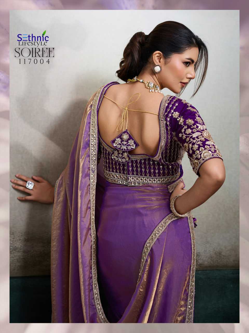 YNF Wholesale Satin Designer Sarees KESH113 Sethnic Lifestyle Soiree 117001-04 | Surat Manufacturer