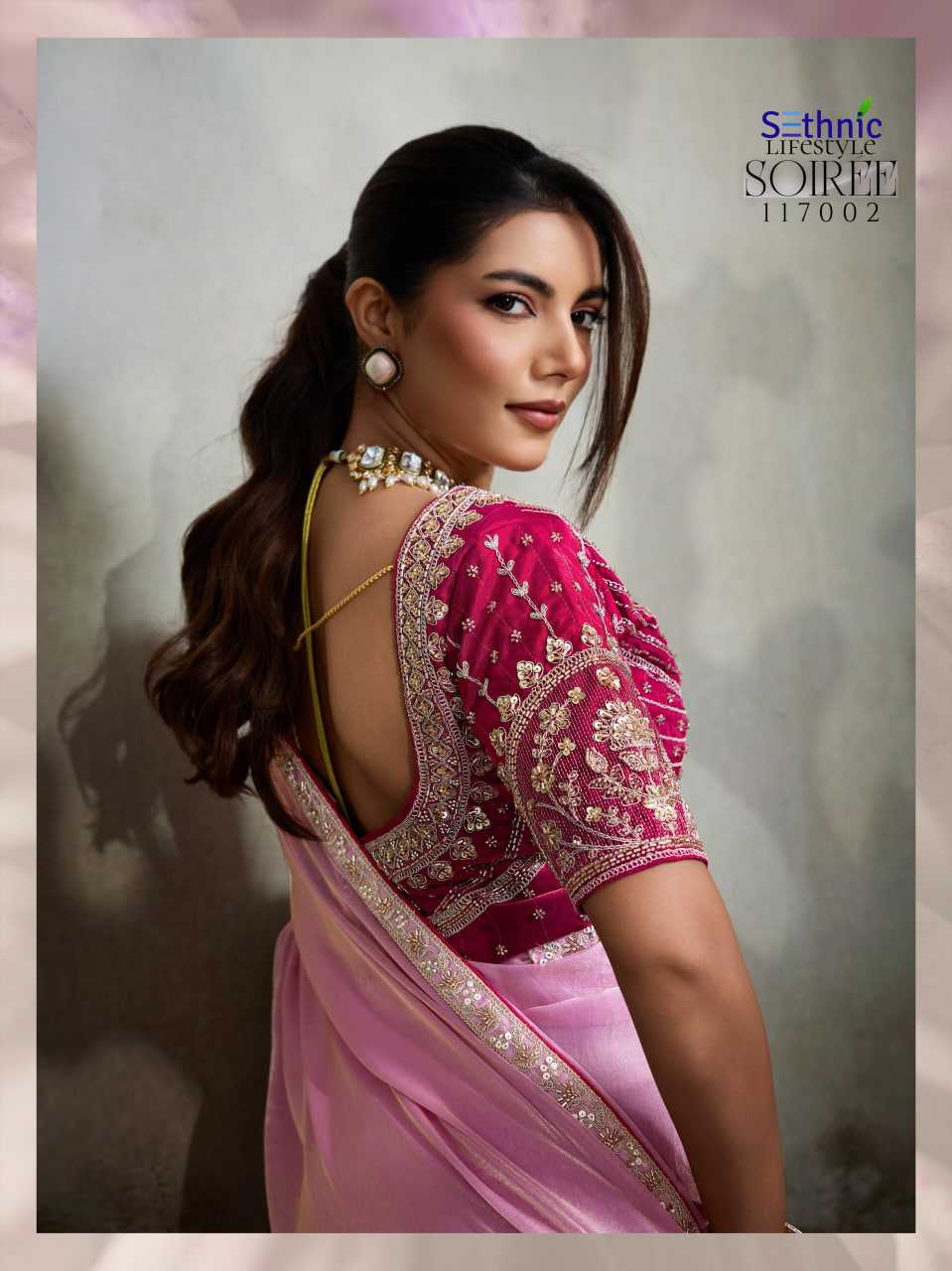 YNF Wholesale Satin Designer Sarees KESH113 Sethnic Lifestyle Soiree 117001-04 | Surat Manufacturer
