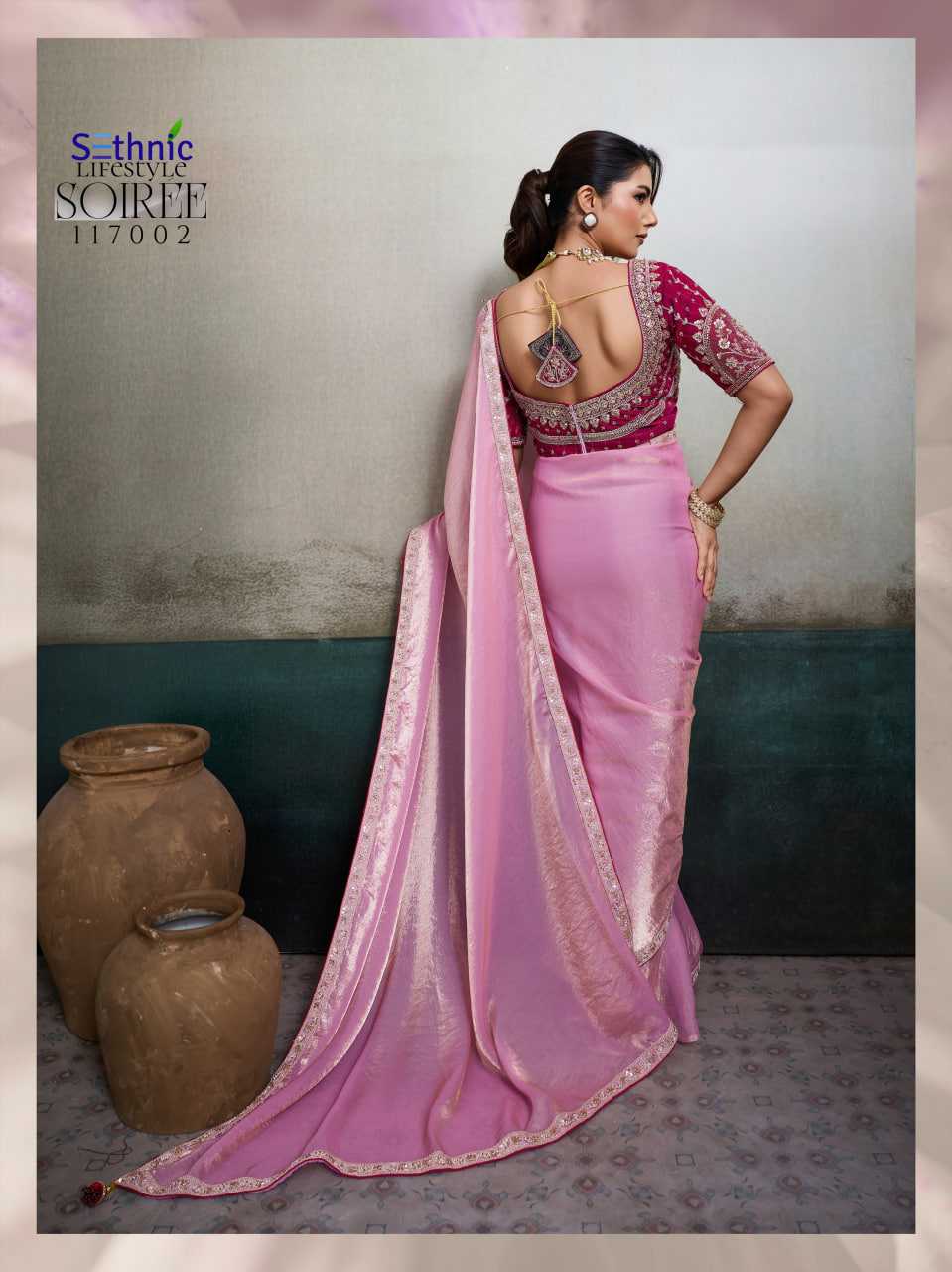 YNF Wholesale Satin Designer Sarees KESH113 Sethnic Lifestyle Soiree 117001-04 | Surat Manufacturer