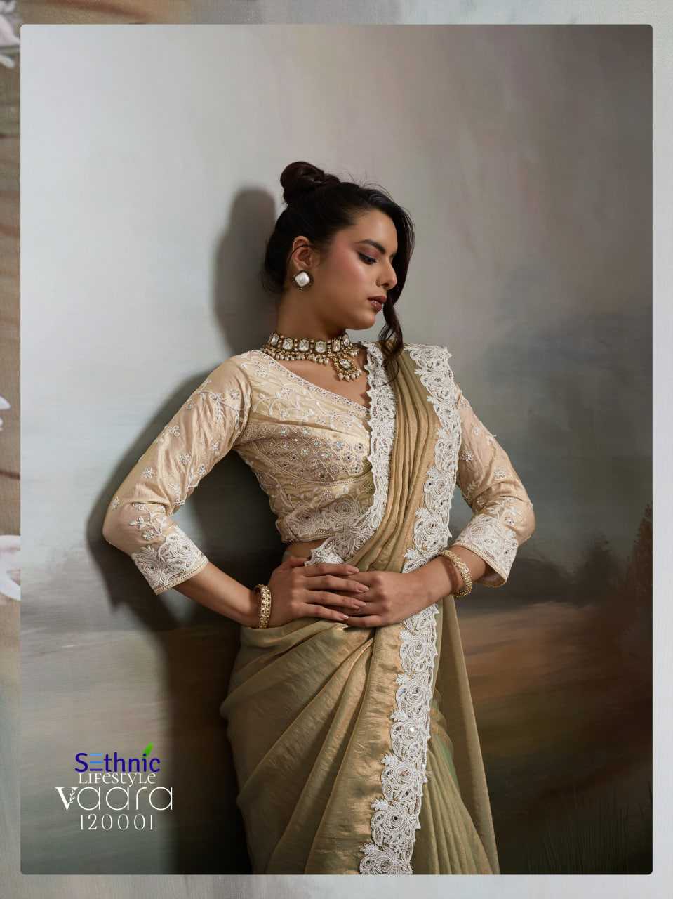 YNF Wholesale Satin Party Wear Sarees KESH113 Sethnic Lifestyle Vaara 120001-04 | Surat Manufacturer